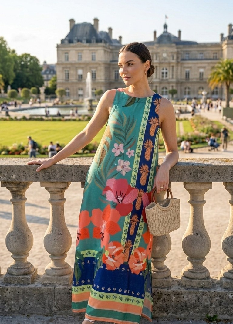 Vestido Midi de Reta Teodoro Salazar